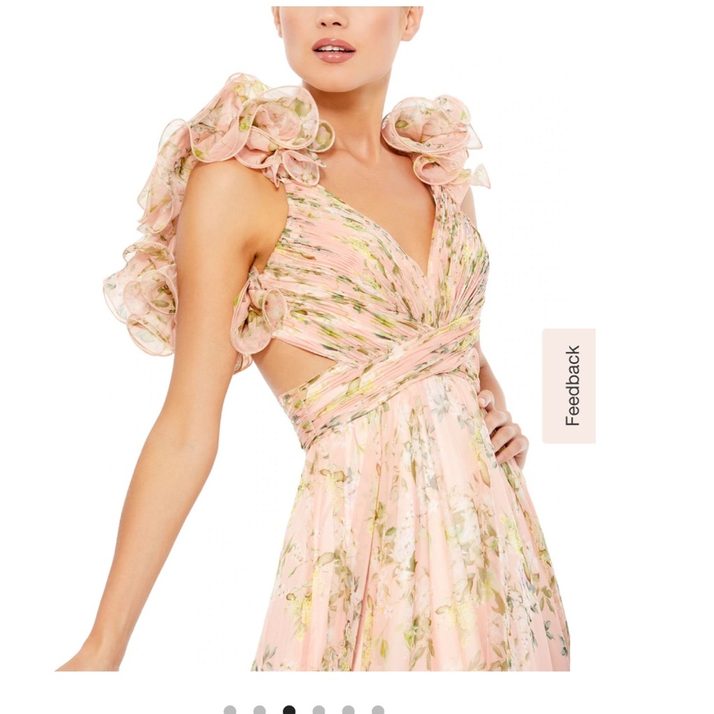 Mac Duggal Floral Chiffon Gown in Women